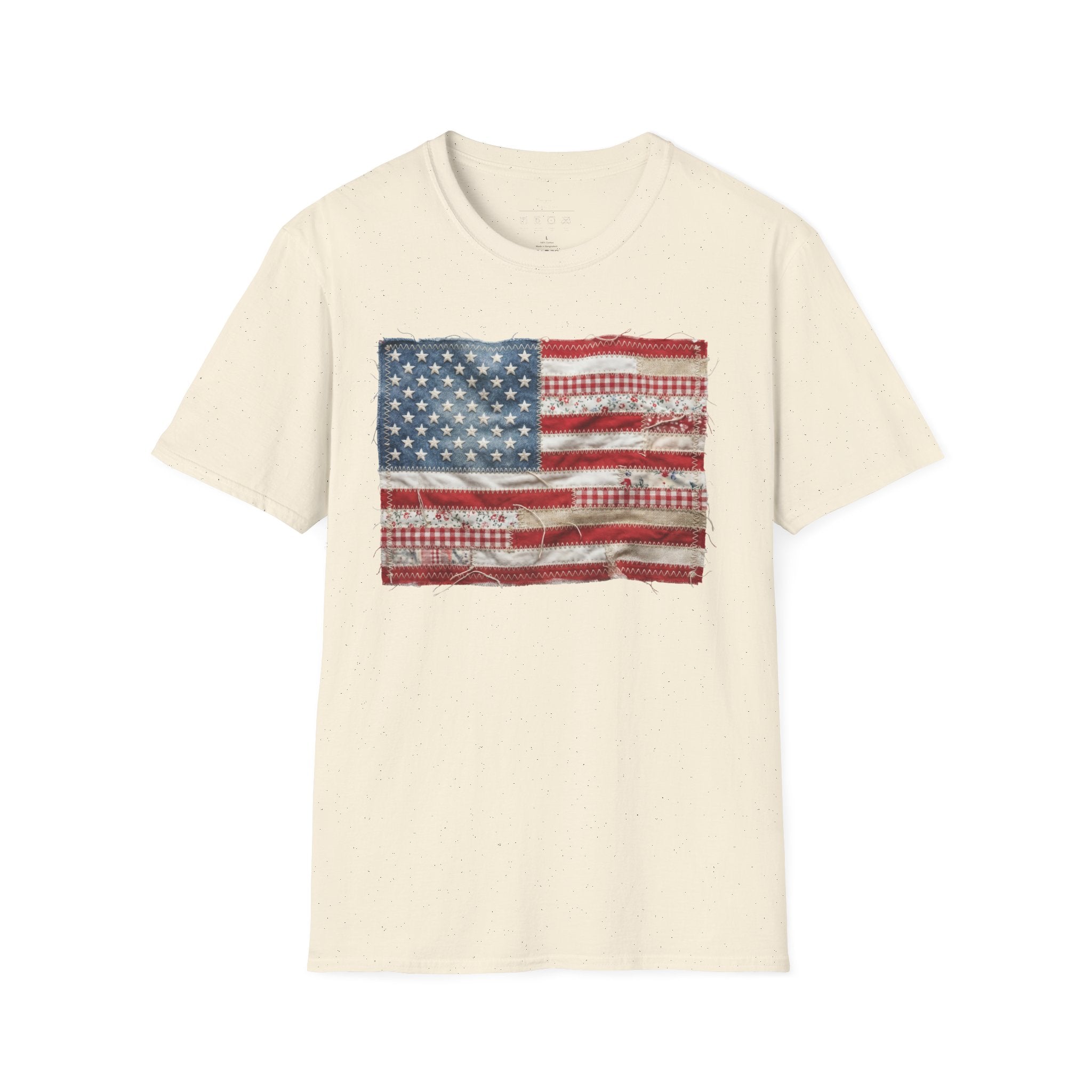 Distressed American Flag T‑Shirt — Vintage USA Patriotic Tee for 4th of July
