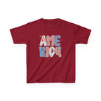 Youth, America Kid’s Tee — Patriotic Red White Blue Graphic