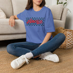 America Checkerboard Graphic T-Shirt