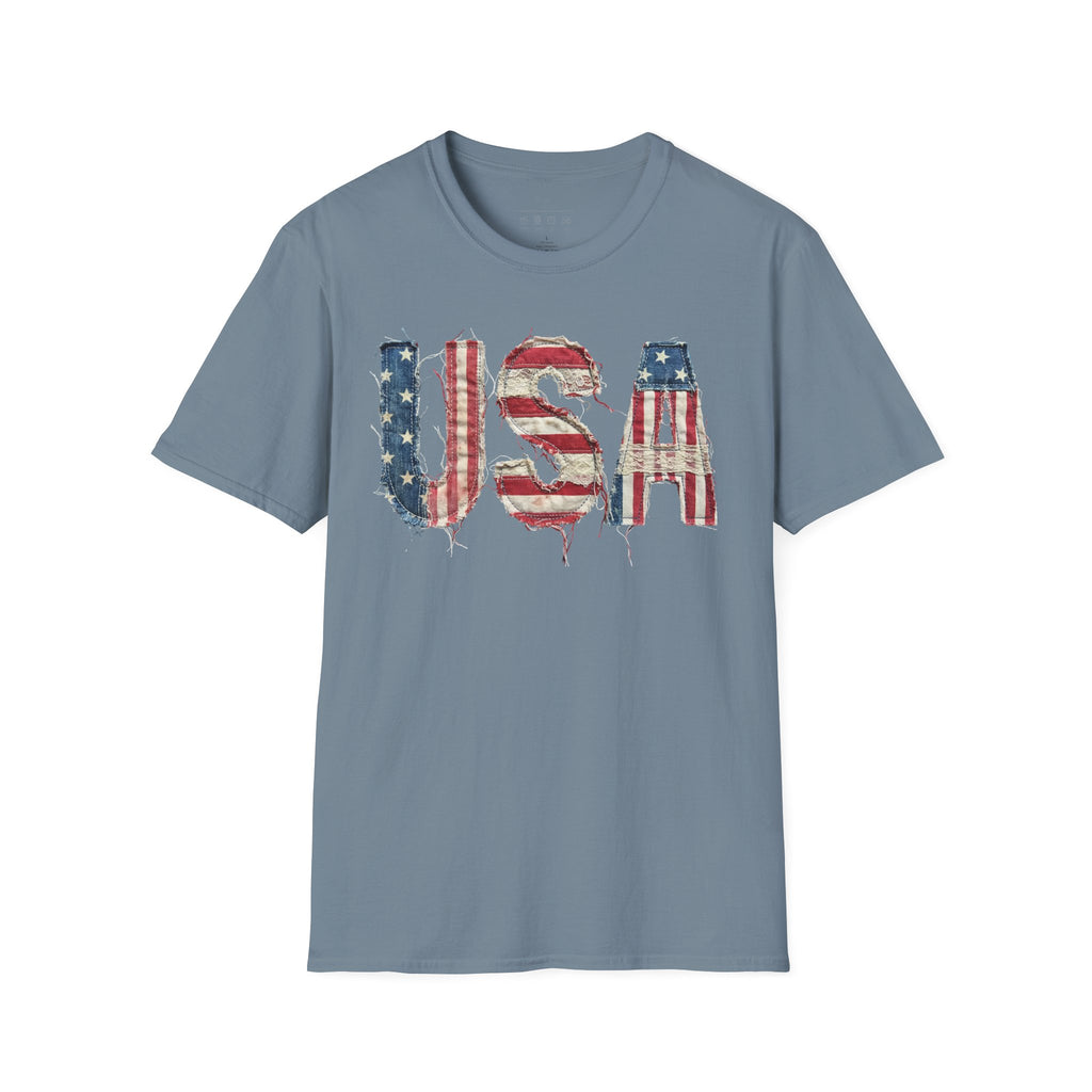 Copy of USA Flag Graphic T-Shirt — Distressed Americana Patriotic Tee