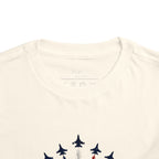 Toddler Tee - Patriotic American Flag Jet Spray Design (Fourth of July)