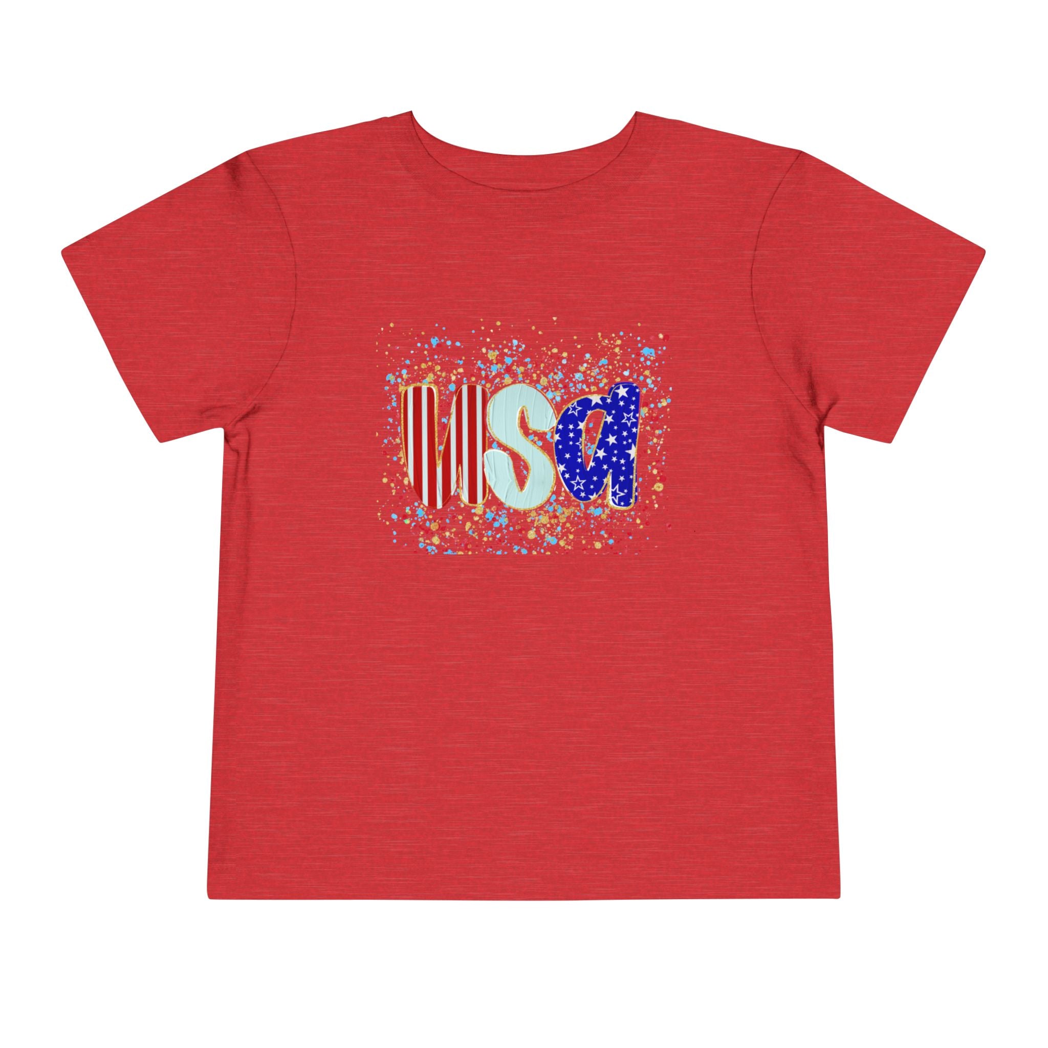 Toddler USA Flag Confetti Tee
