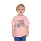Toddler Tee America   — Patriotic Red White Blue Kids Shirt