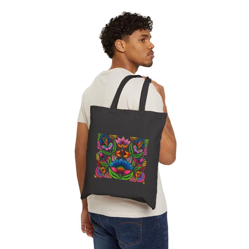 Vibrant ricksaw Art Tote — Colorful  Canvas Bag
