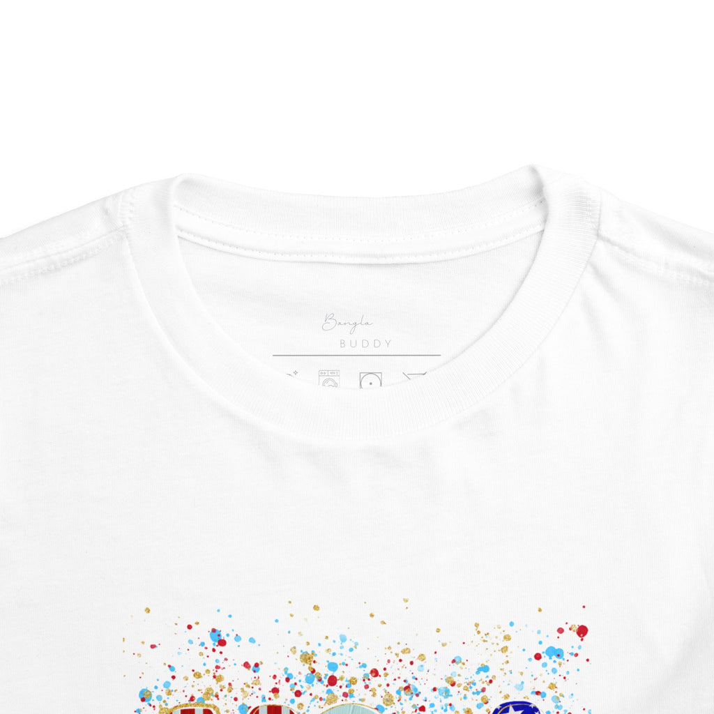Toddler USA Flag Confetti Tee