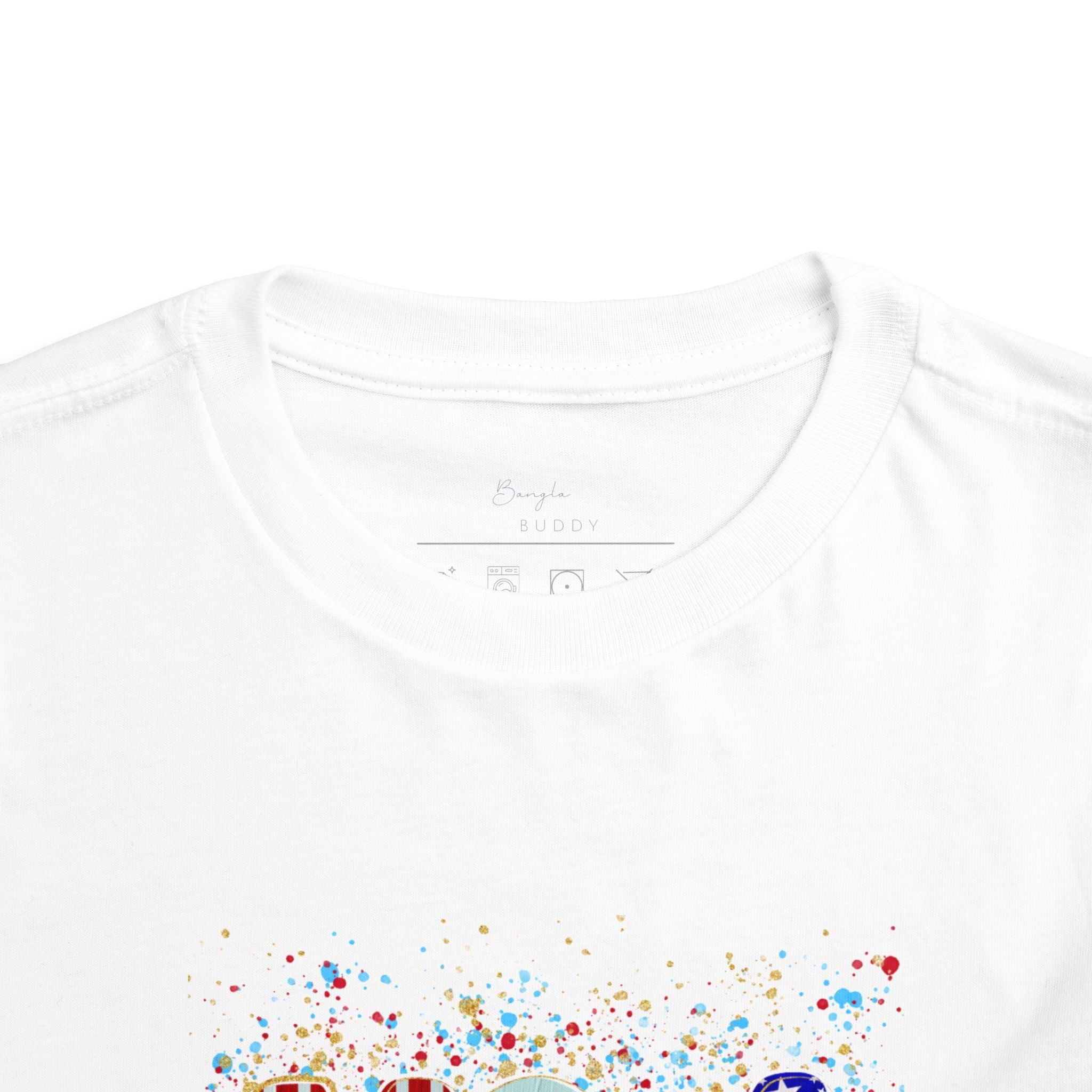 Toddler USA Flag Confetti Tee
