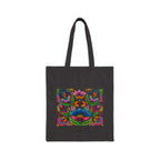 Vibrant ricksaw Art Tote — Colorful  Canvas Bag