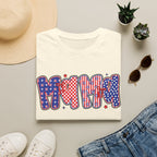 Mama Patriotic American Flag T-Shirt — Fourth of July Mom Tee