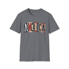 America Vintage Flag T-Shirt — Patriotic USA Graphic Tee for 4th of July