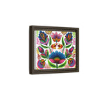 Framed Dhaka Rickshaw Folk Art Canvas