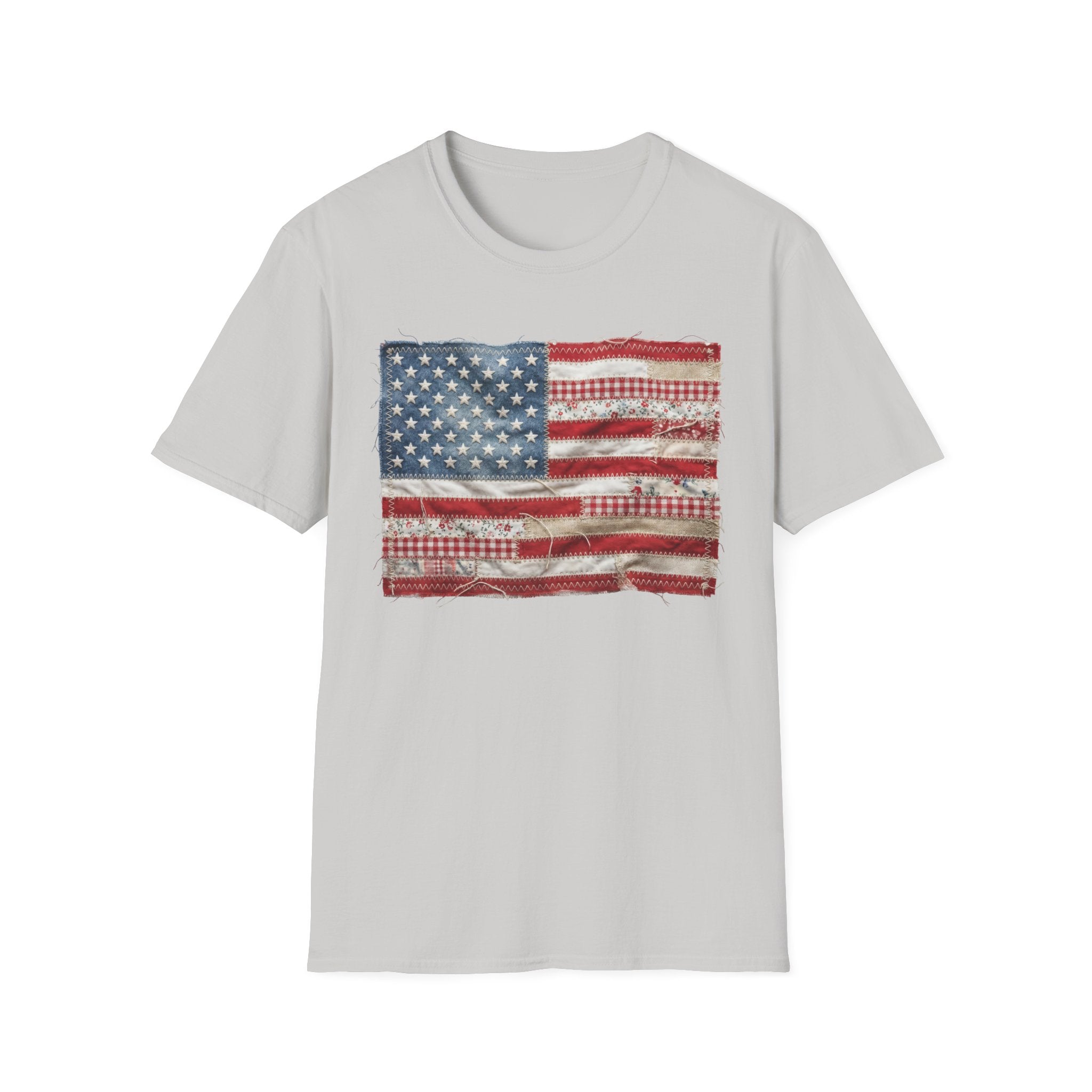 Distressed American Flag T‑Shirt