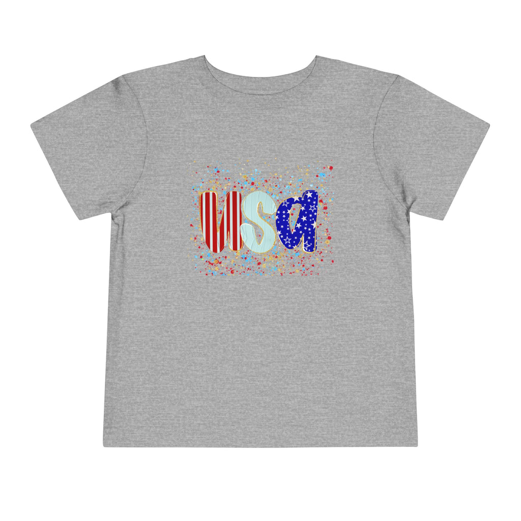 Toddler USA Flag Confetti Tee