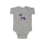 Patriotic Balloon Dog Baby Bodysuit — USA Flag Infant Onesie
