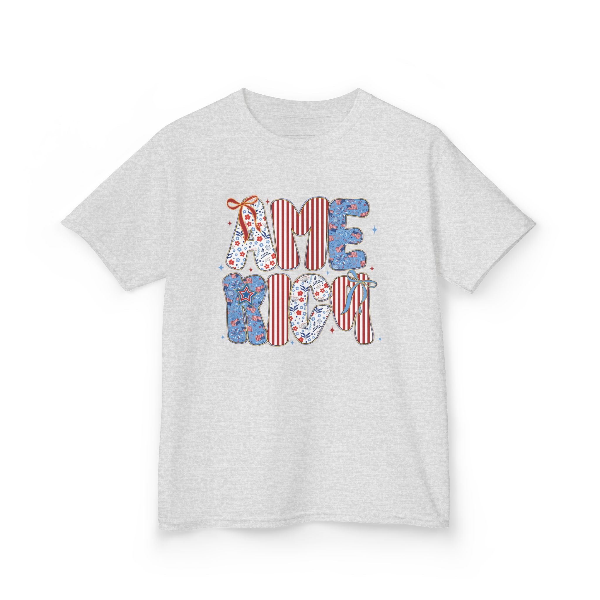 Youth, America Kid’s Tee — Patriotic Red White Blue Graphic
