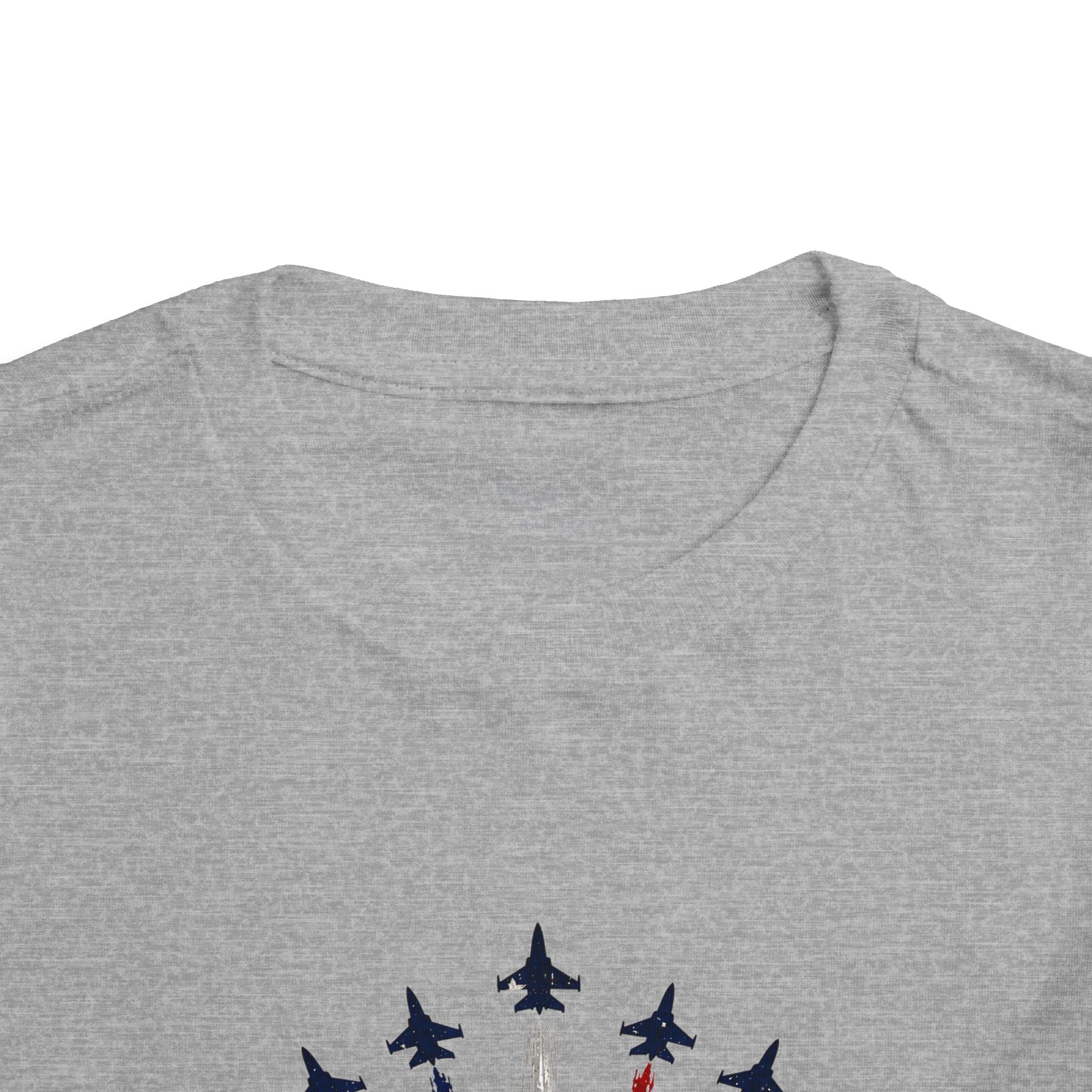 Toddler Tee - Patriotic American Flag Jet Spray Design (Fourth of July)
