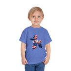 Toddler Tee Patriotic Balloon Dog  — USA Flag 4th of July Shirt