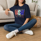 USA Patriotic T-Shirt — Red White & Blue Fourth of July Tee