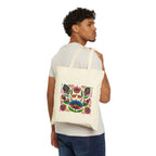 Vibrant ricksaw Art Tote — Colorful  Canvas Bag