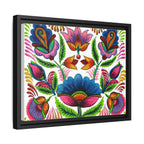Framed Dhaka Rickshaw Folk Art Canvas