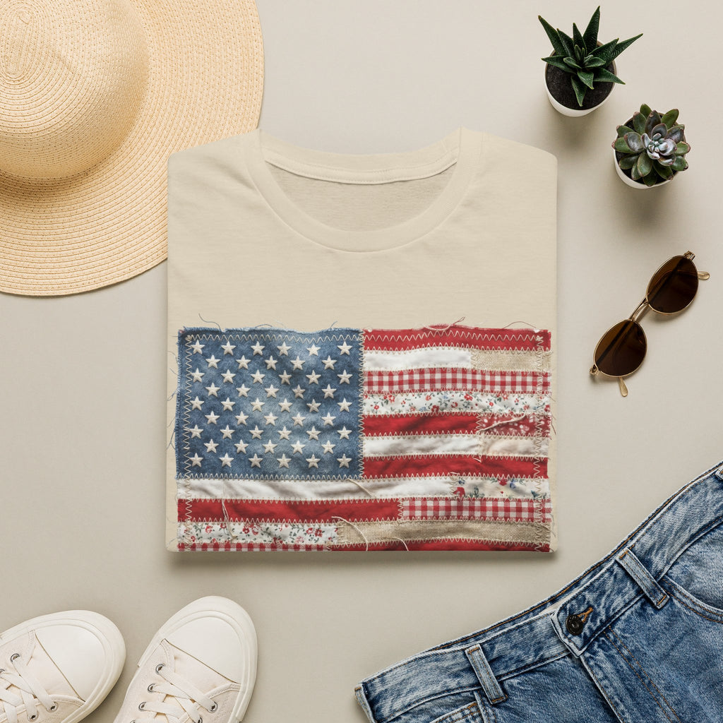 Distressed American Flag T‑Shirt