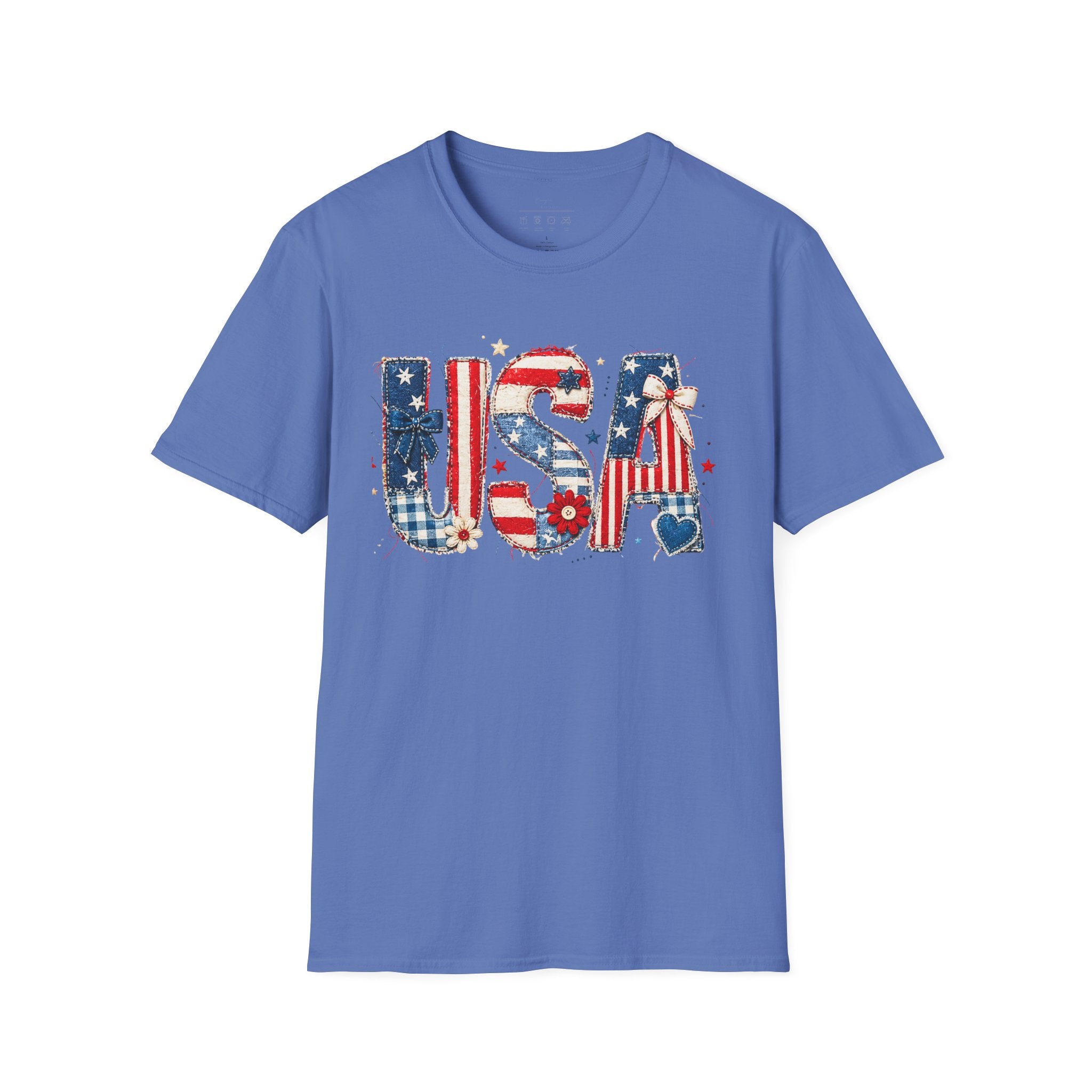 USA Patriotic T-Shirt — Red White Blue Americana Graphic Tee