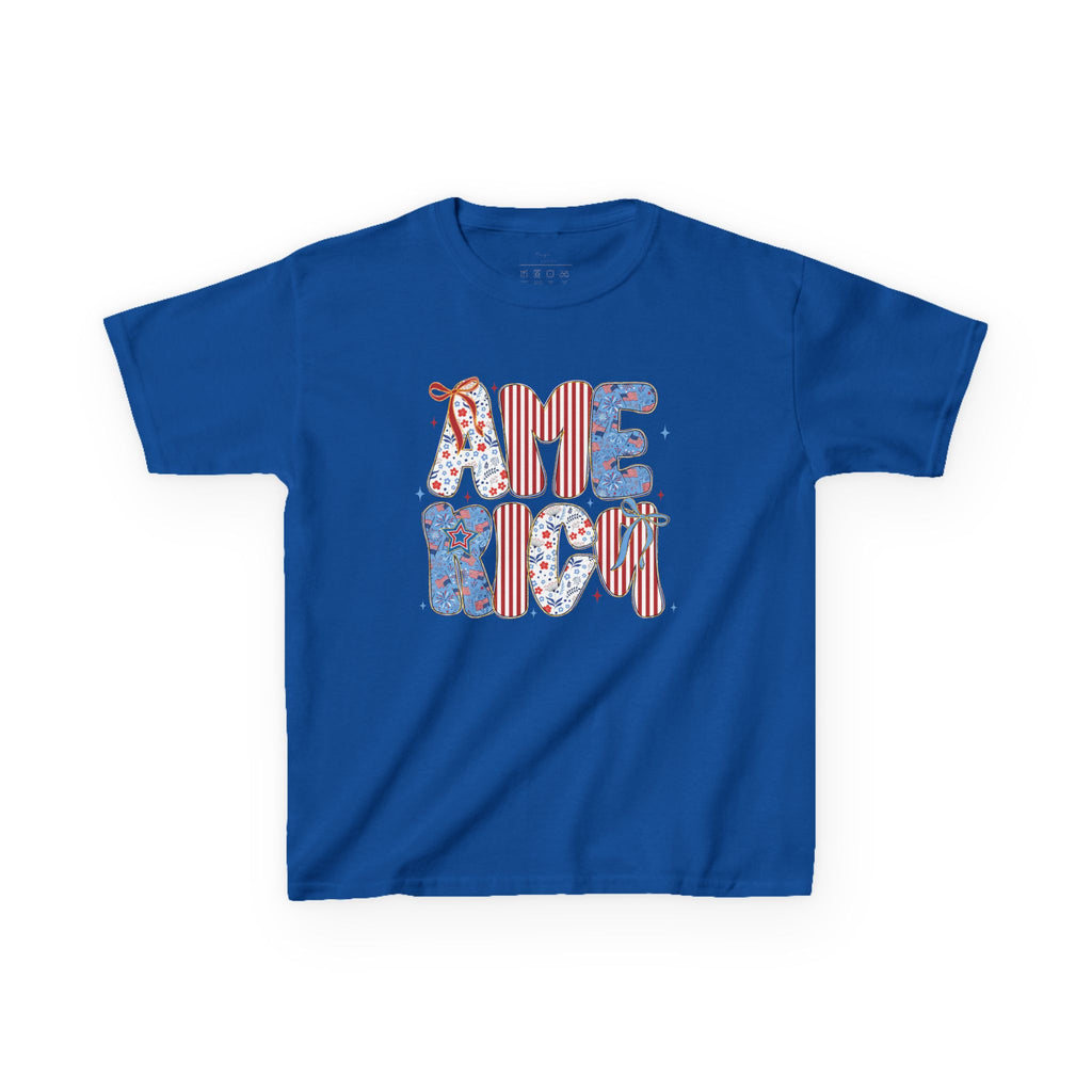 Youth, America Kid’s Tee — Patriotic Red White Blue Graphic