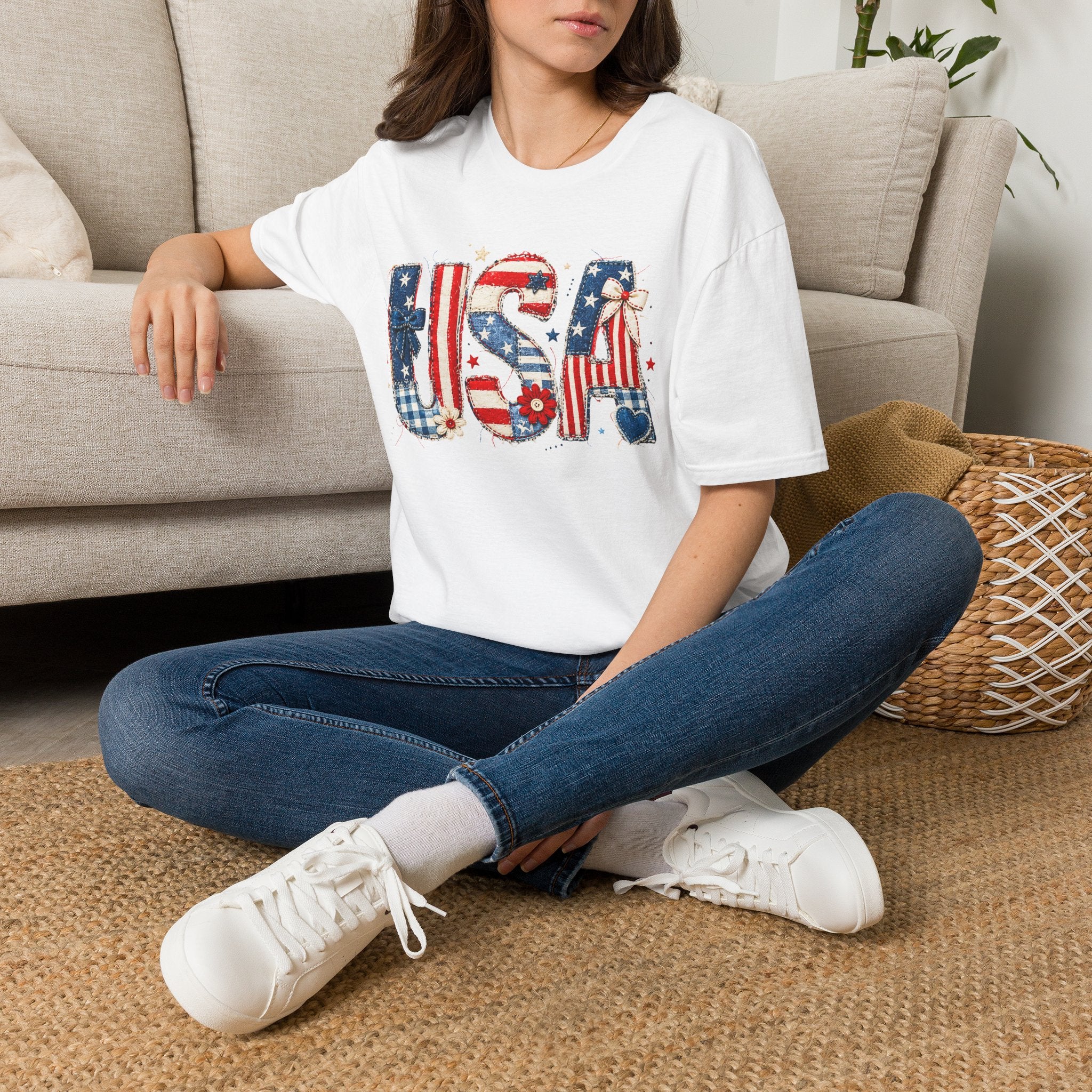 USA Patriotic T-Shirt — Red White Blue Americana Graphic Tee