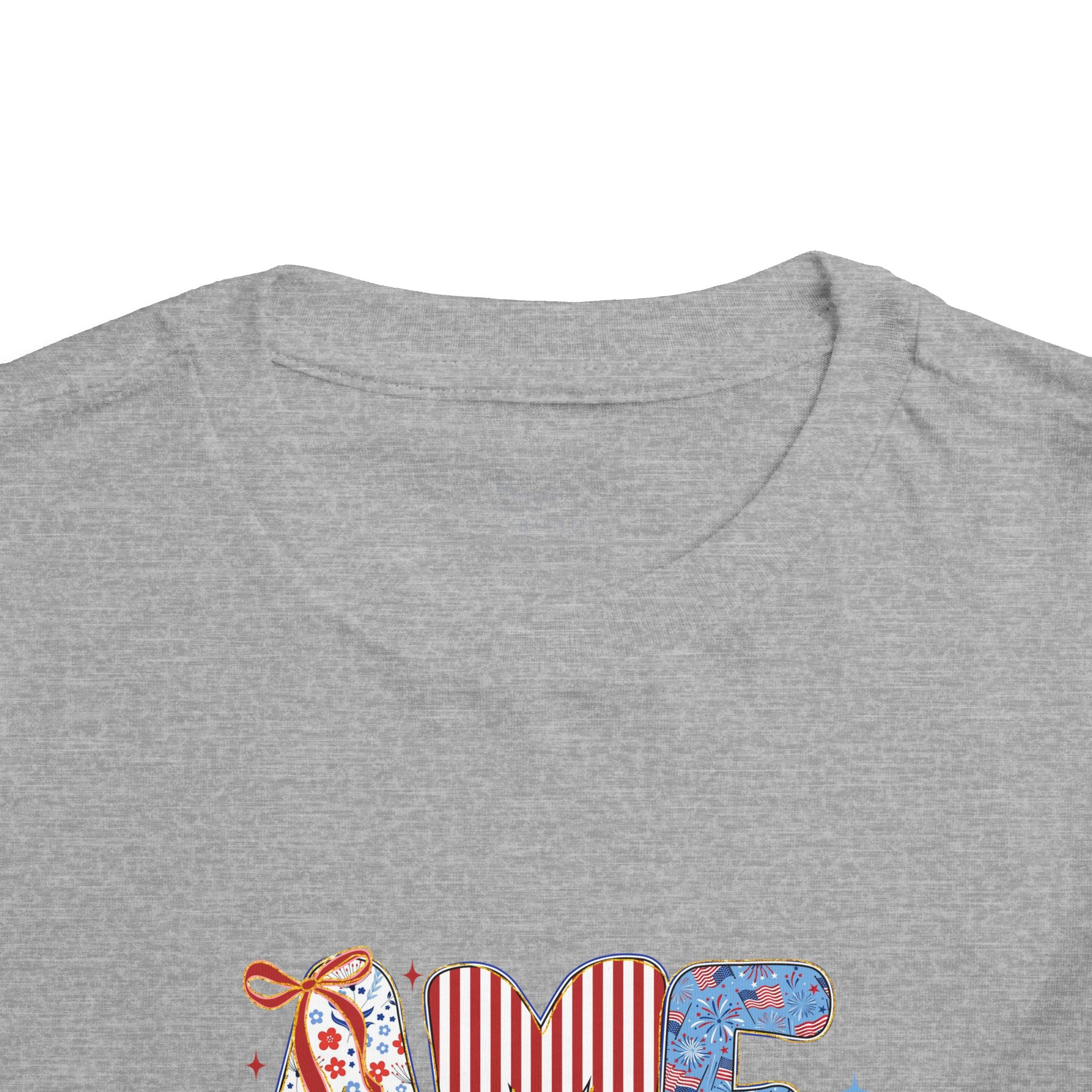 Toddler Tee America   — Patriotic Red White Blue Kids Shirt