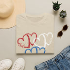 Patriotic Red White & Blue Heart T-Shirt