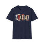America Vintage Flag T-Shirt — Patriotic USA Graphic Tee for 4th of July