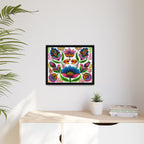 Framed Dhaka Rickshaw Folk Art Canvas
