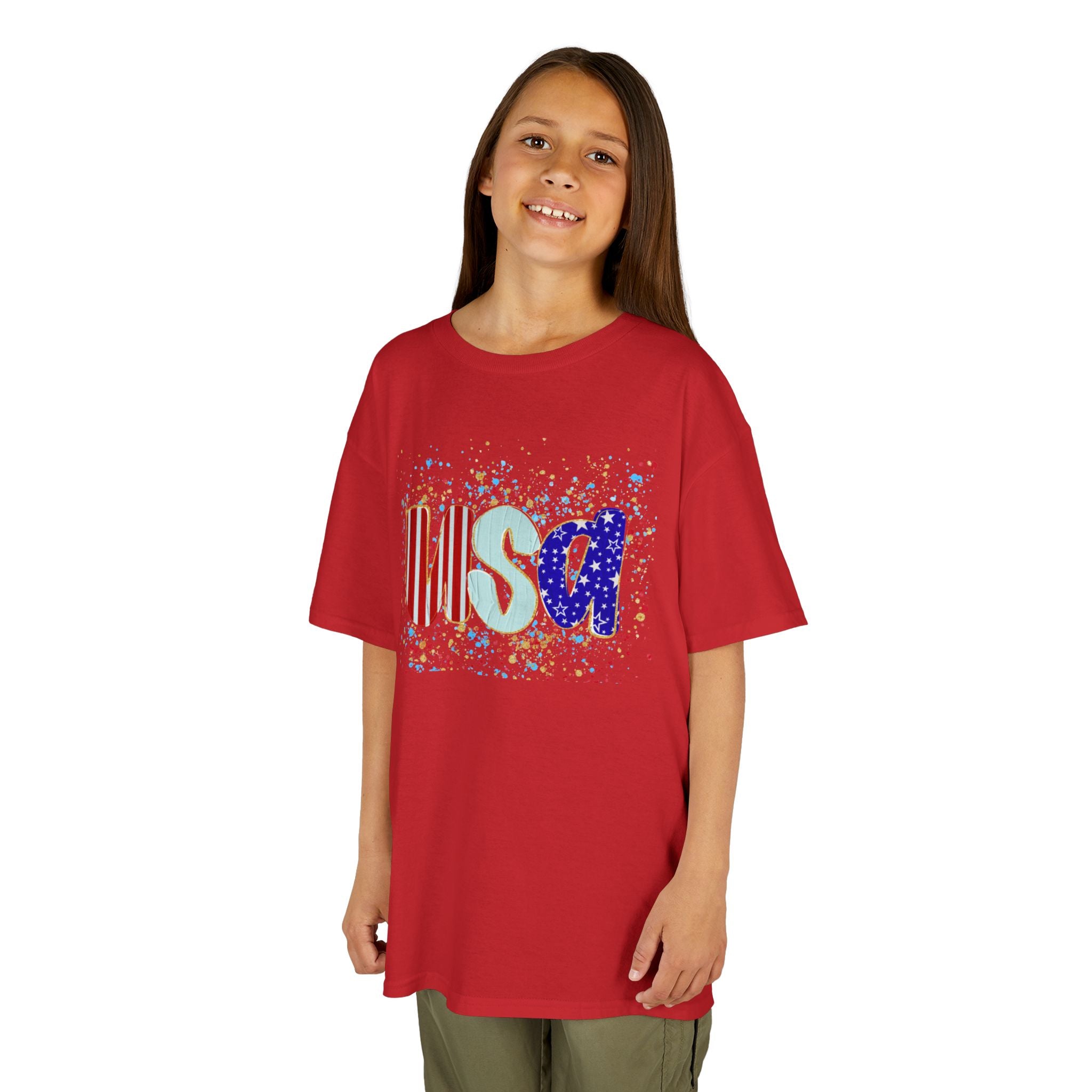 Youth, Kids USA Flag Splash T-Shirt