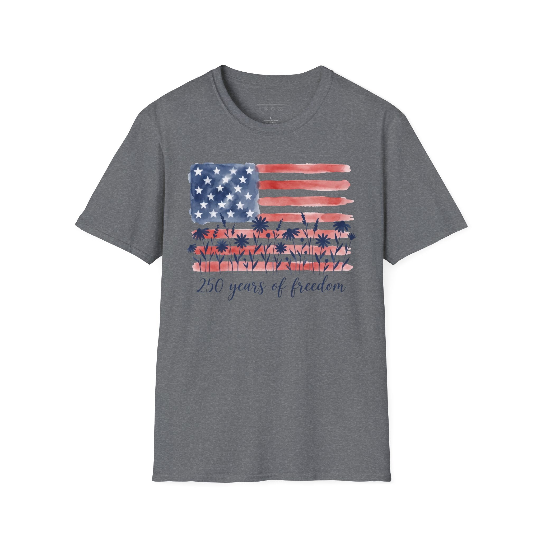 American Flag Palm Trees T-Shirt — “250 Years of Freedom” Patriotic Tee