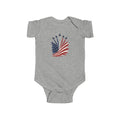 Stars & Stripes Jet Trail Patriotic Baby Onesie