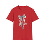 Bow Ribbon T-Shirt — Vintage Americana Floral & Gingham Bow Tee