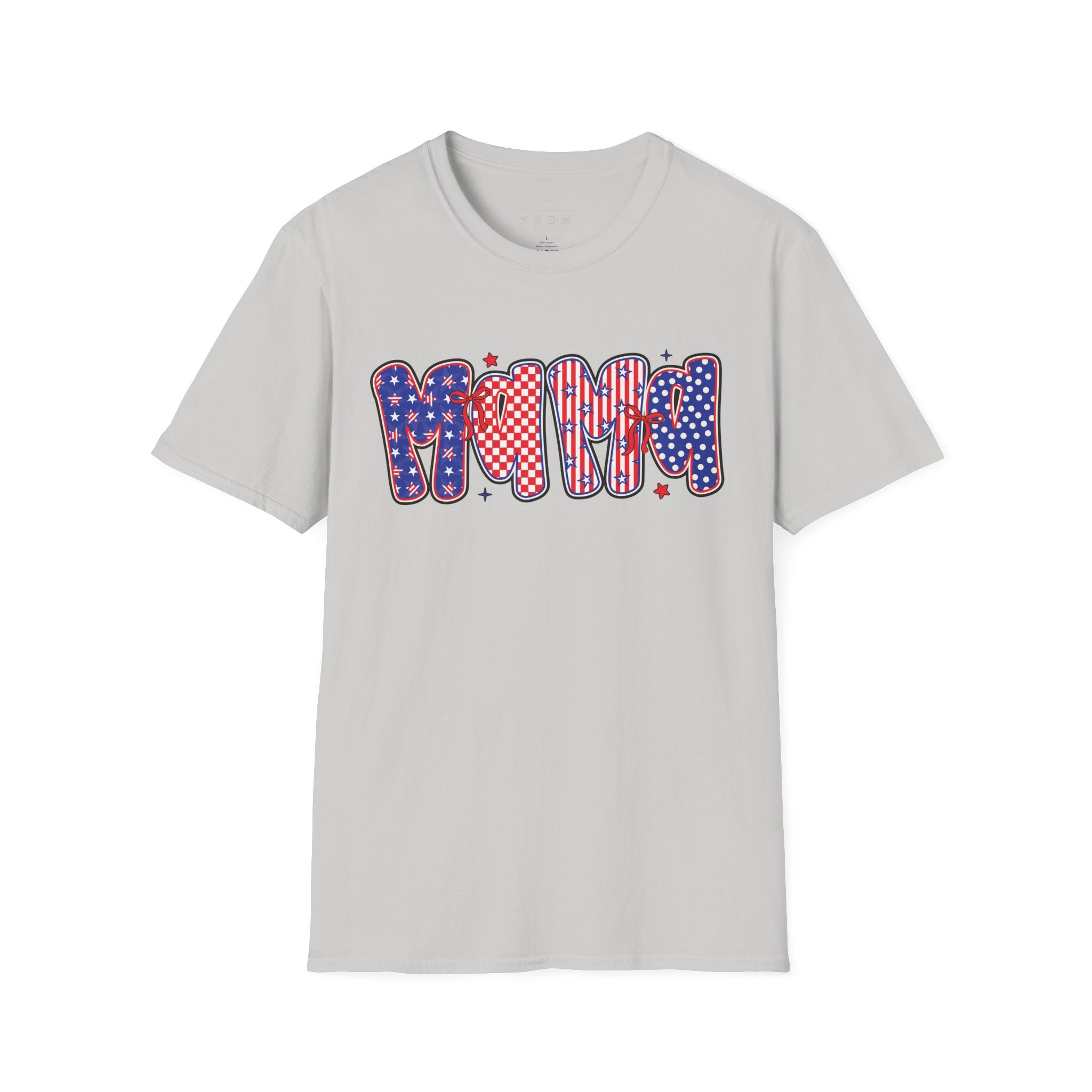 Mama Patriotic American Flag T-Shirt — Fourth of July Mom Tee