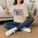 All American Dad T-Shirt — Patriotic Flag Boots Graphic Tee for Father's Day & 4th of July