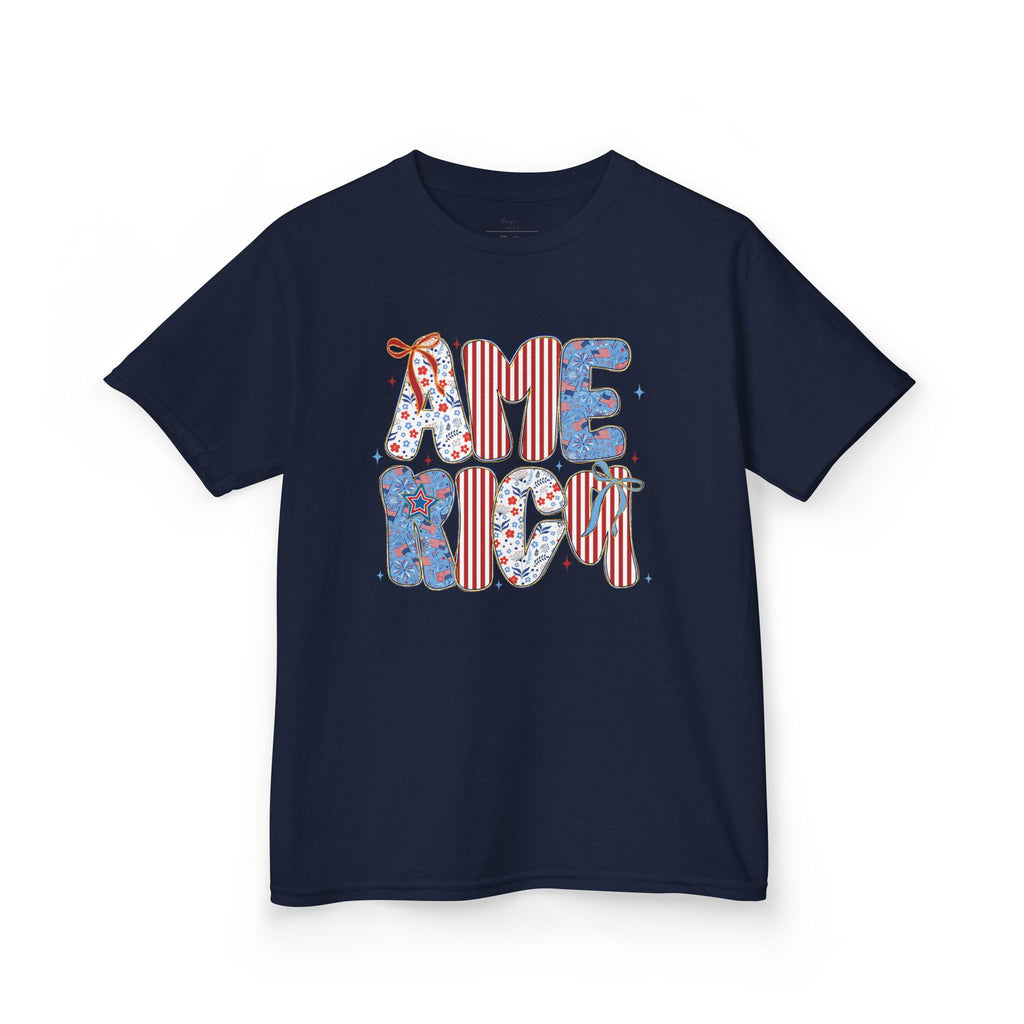 Youth, America Kid’s Tee — Patriotic Red White Blue Graphic