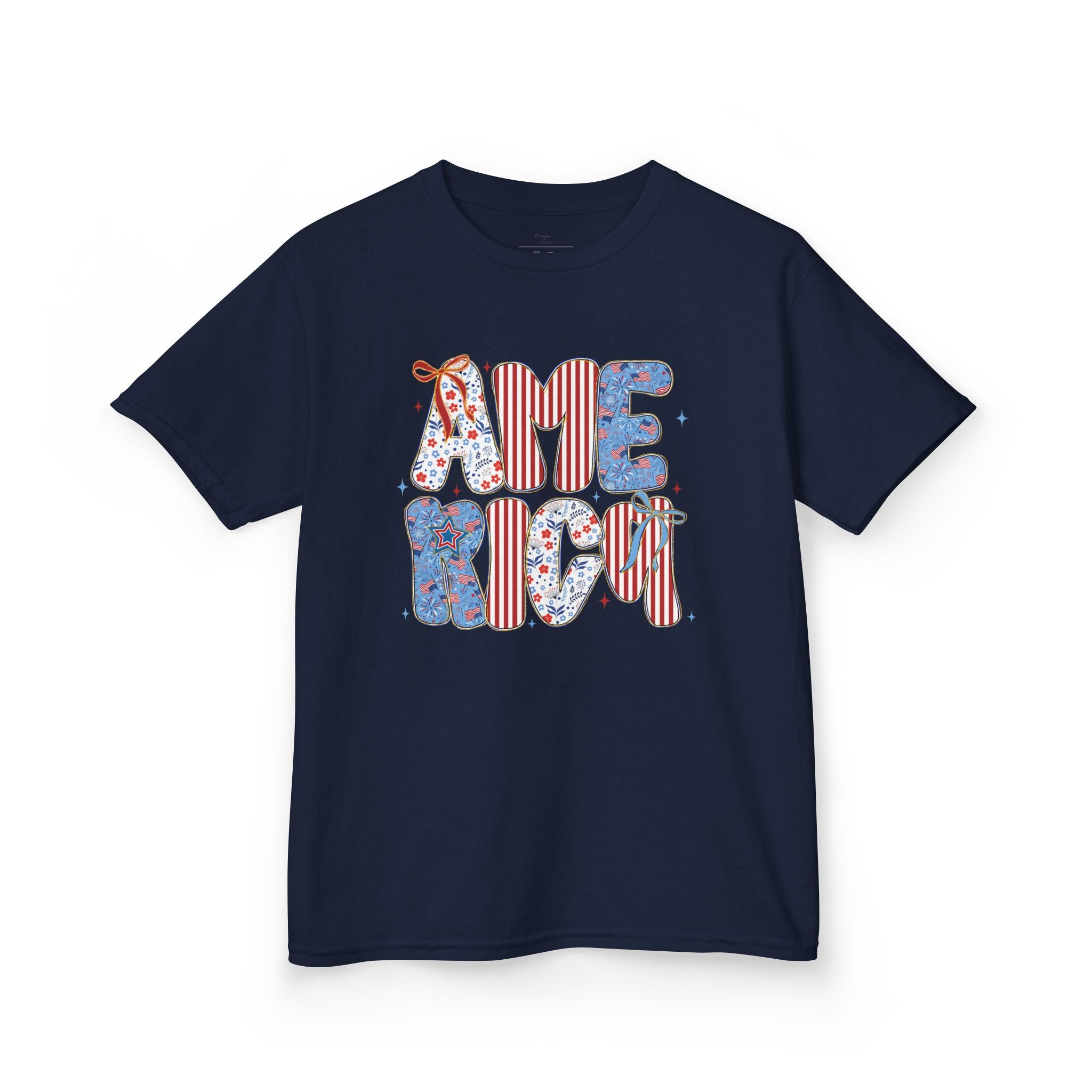 Youth, America Kid’s Tee — Patriotic Red White Blue Graphic