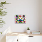 Framed Dhaka Rickshaw Folk Art Canvas