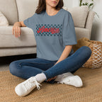 America Checkerboard Graphic T-Shirt