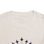 Toddler Tee - Patriotic American Flag Jet Spray Design (Fourth of July)