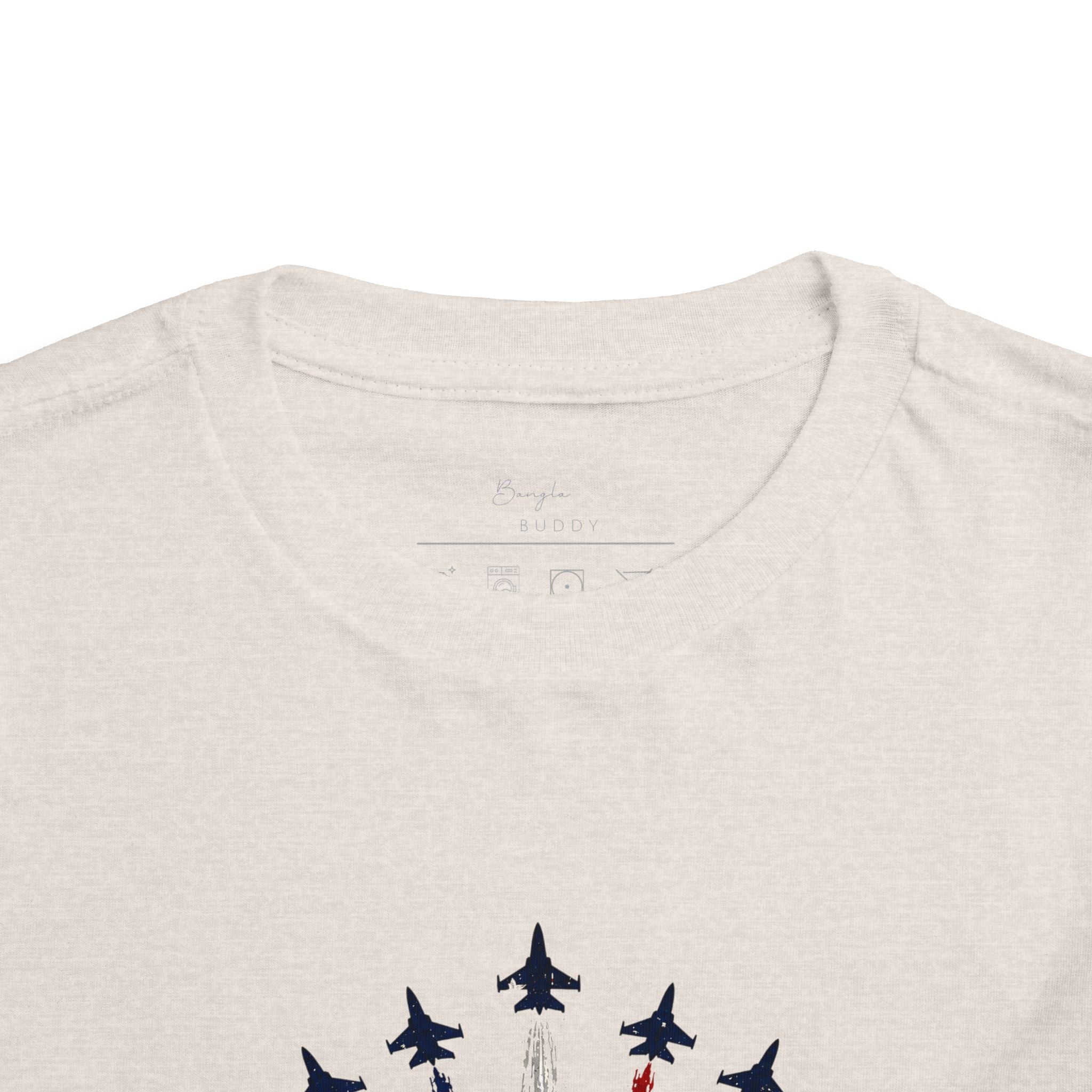 Toddler Tee - Patriotic American Flag Jet Spray Design (Fourth of July)