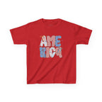 Youth, America Kid’s Tee — Patriotic Red White Blue Graphic