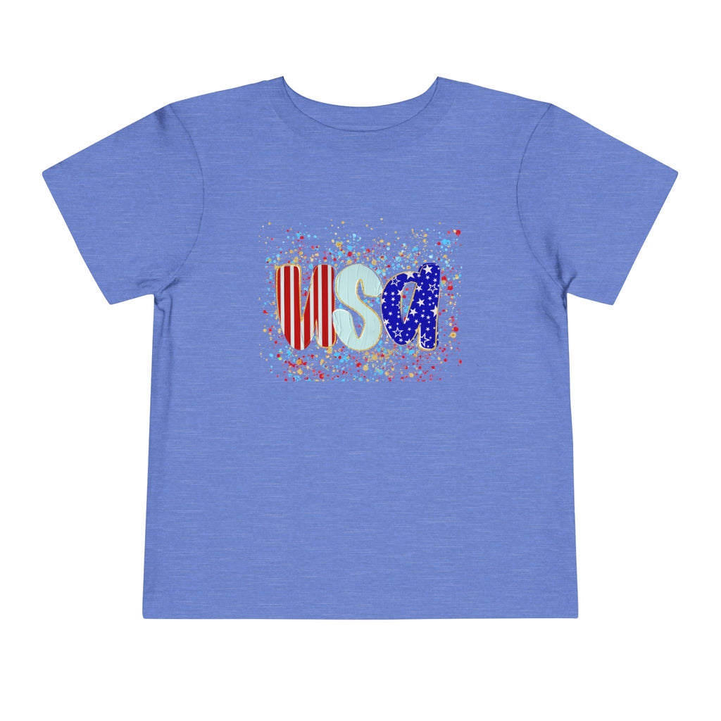 Toddler USA Flag Confetti Tee