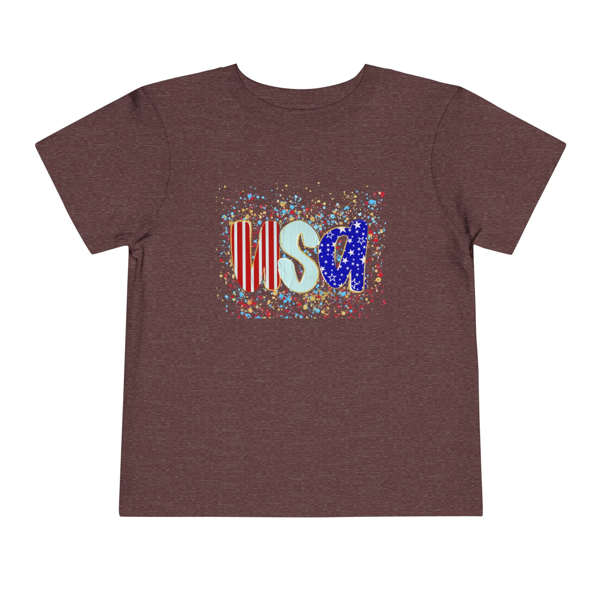 Toddler USA Flag Confetti Tee