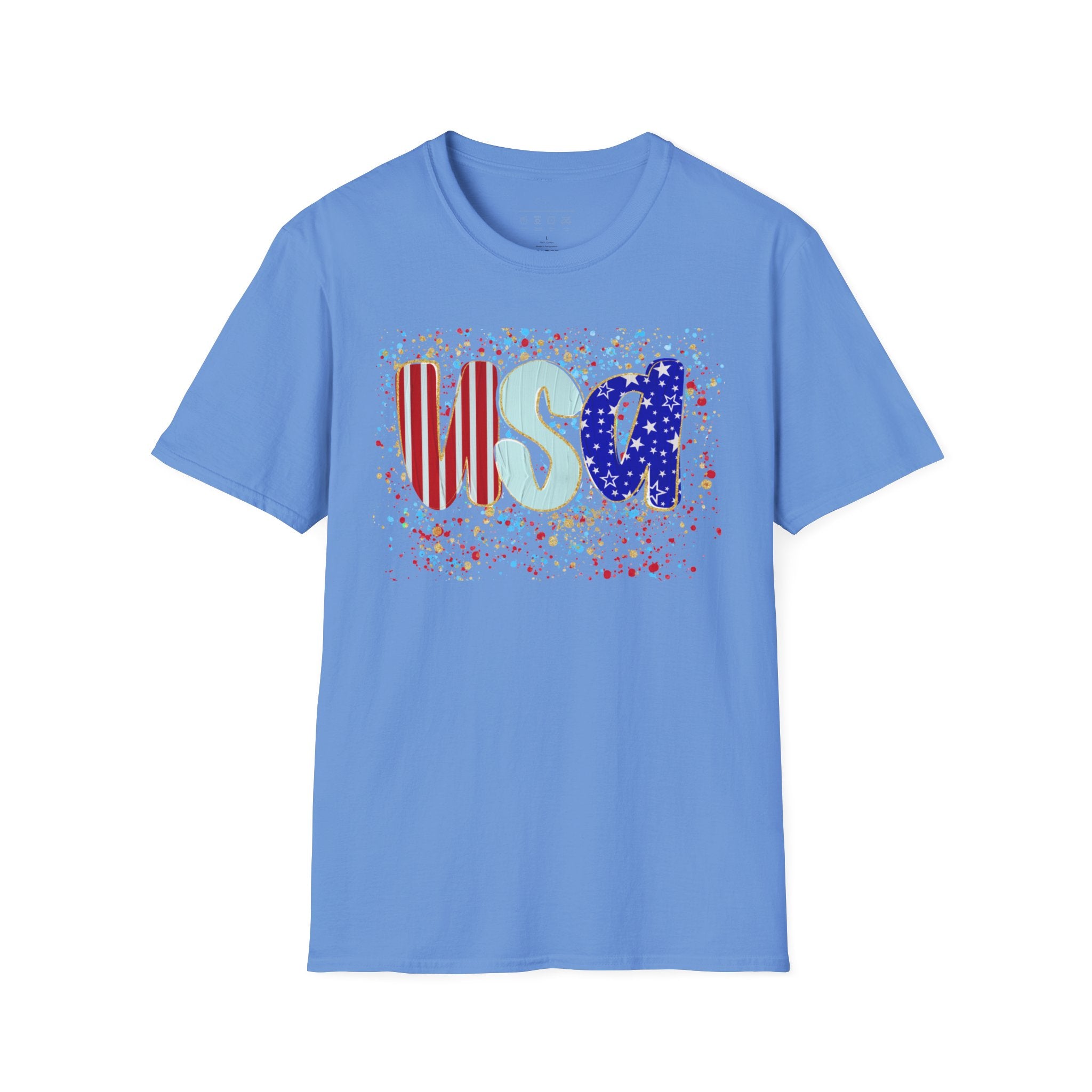USA Patriotic T-Shirt — Red White & Blue Fourth of July Tee