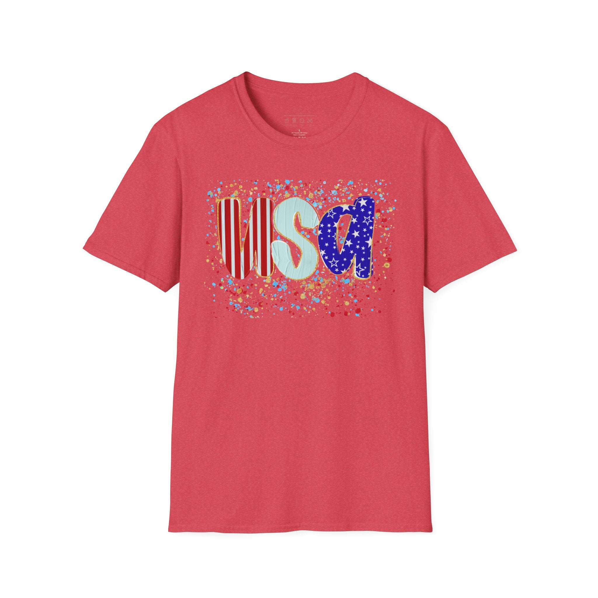 USA Patriotic T-Shirt — Red White & Blue Fourth of July Tee