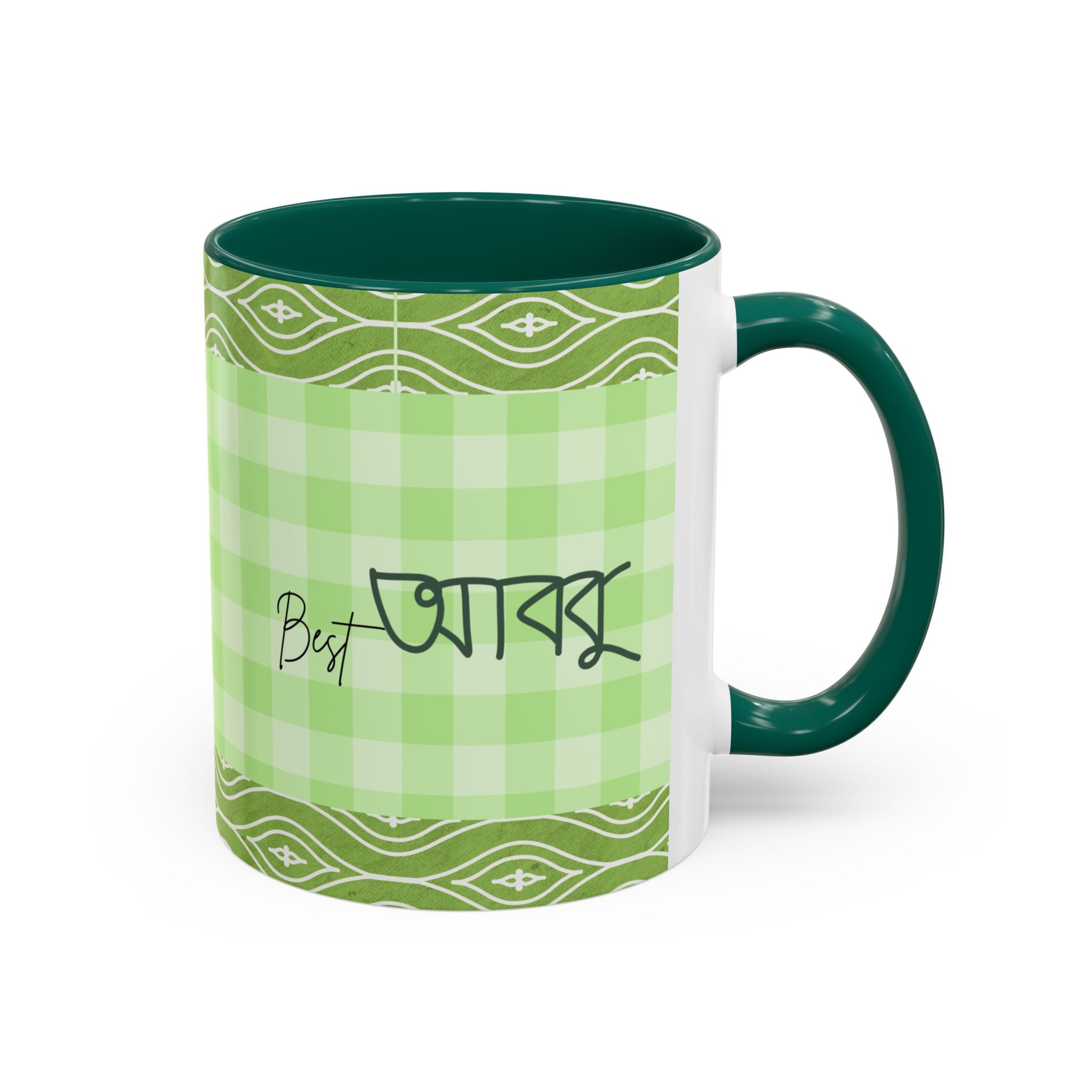 Best Abbu Mug — Green Plaid