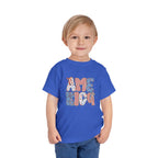Toddler Tee America   — Patriotic Red White Blue Kids Shirt